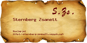 Sternberg Zsanett névjegykártya
